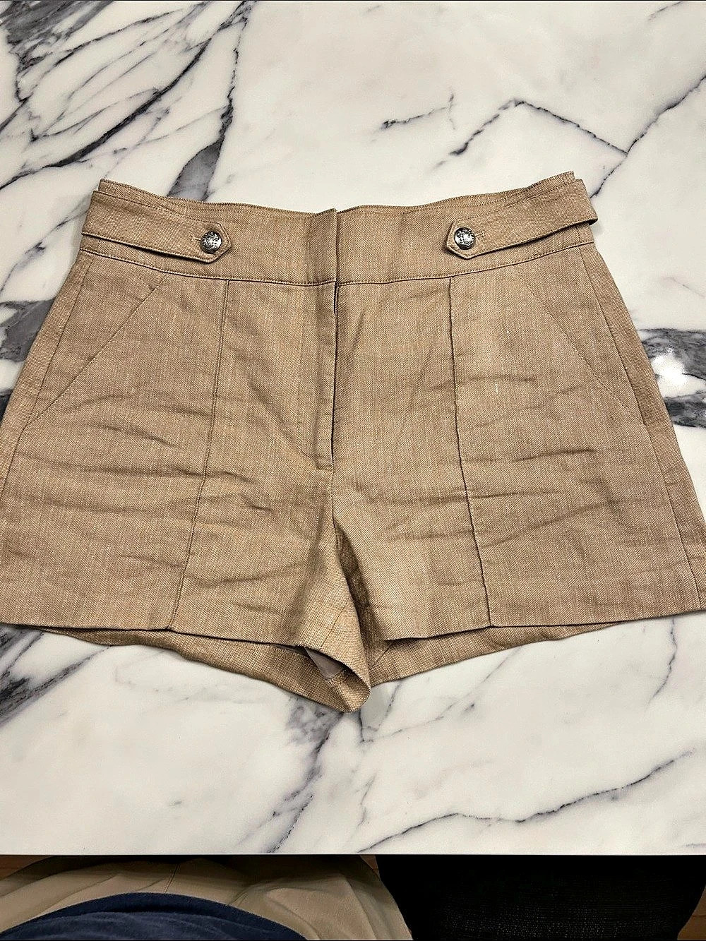 Veronica Beard Raina Shorts kaki/tab Size 14